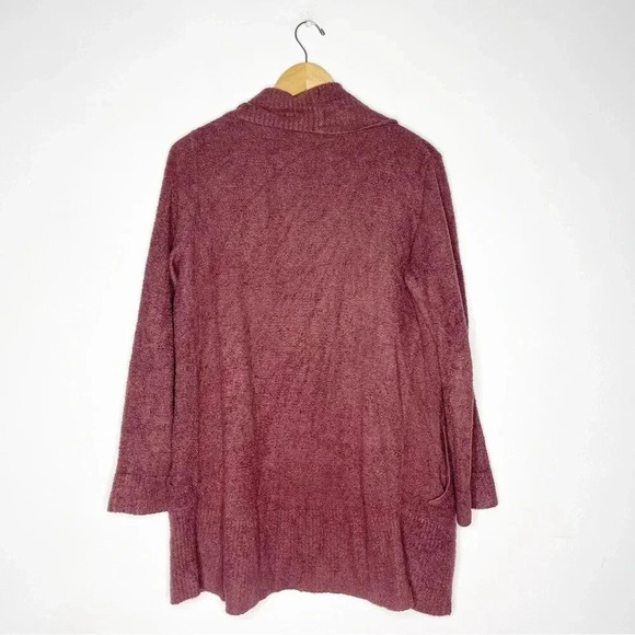 Barefoot Dreams Purple Cardigan Sweater Size Medium - Picture 6 of 6